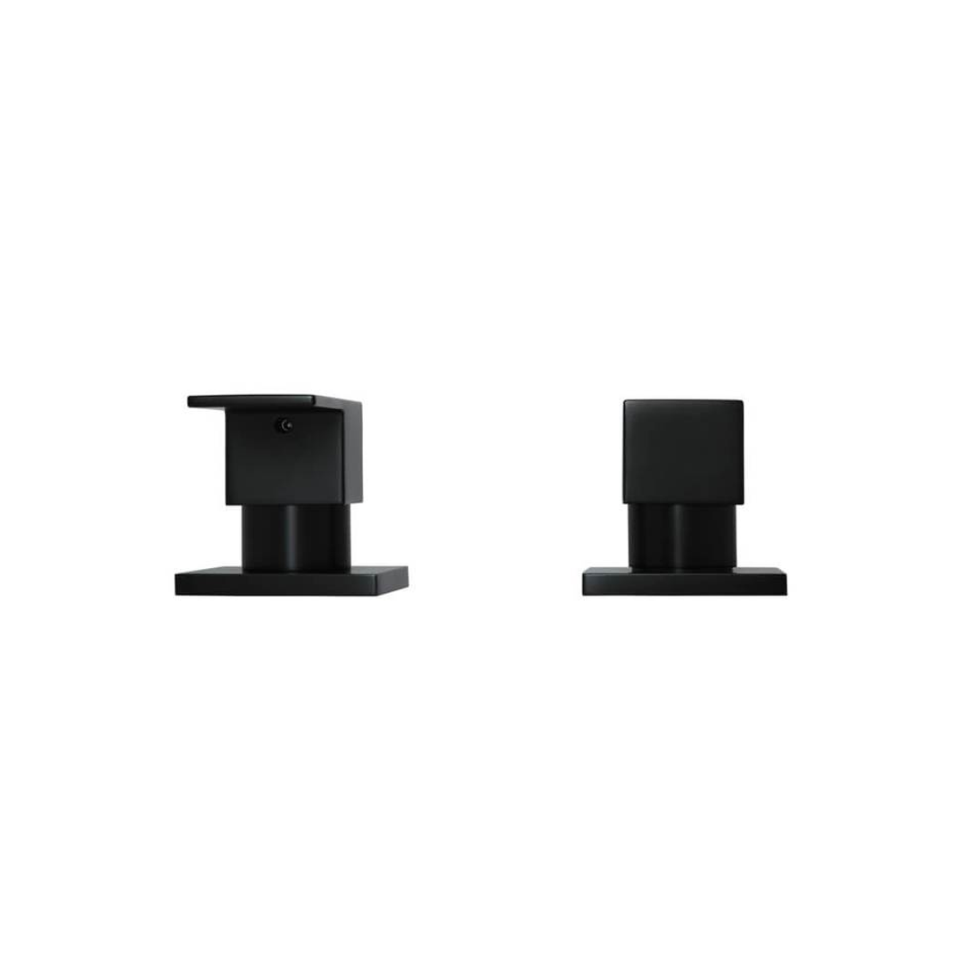 Meir Square Quarter Turn Wall Top Assemblies Matte Black