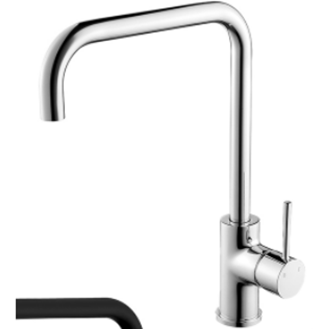 Bella Vista Ikon Hali Square Neck Sink Mixer Chrome
