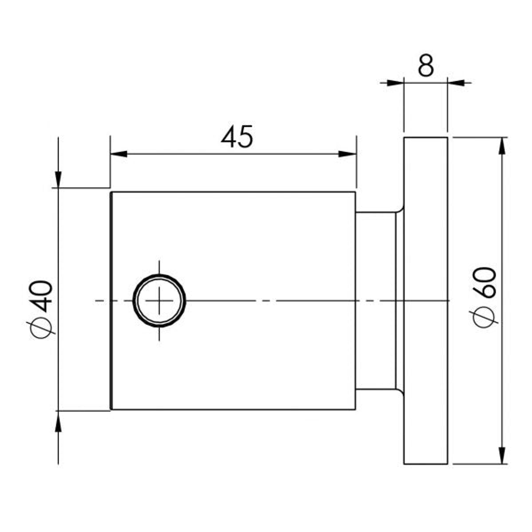 Phoenix Vivid Pin Lever Wall Top Assemblies Chrome **Pair**