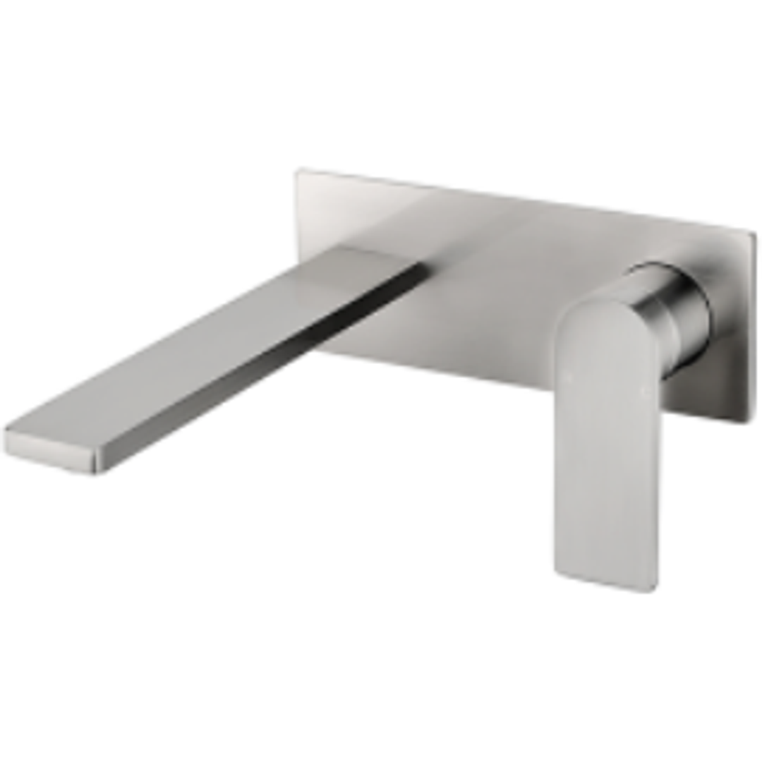 Bella Vista Pradus Combo Mixer And Spout Brushed Nickel Cresta