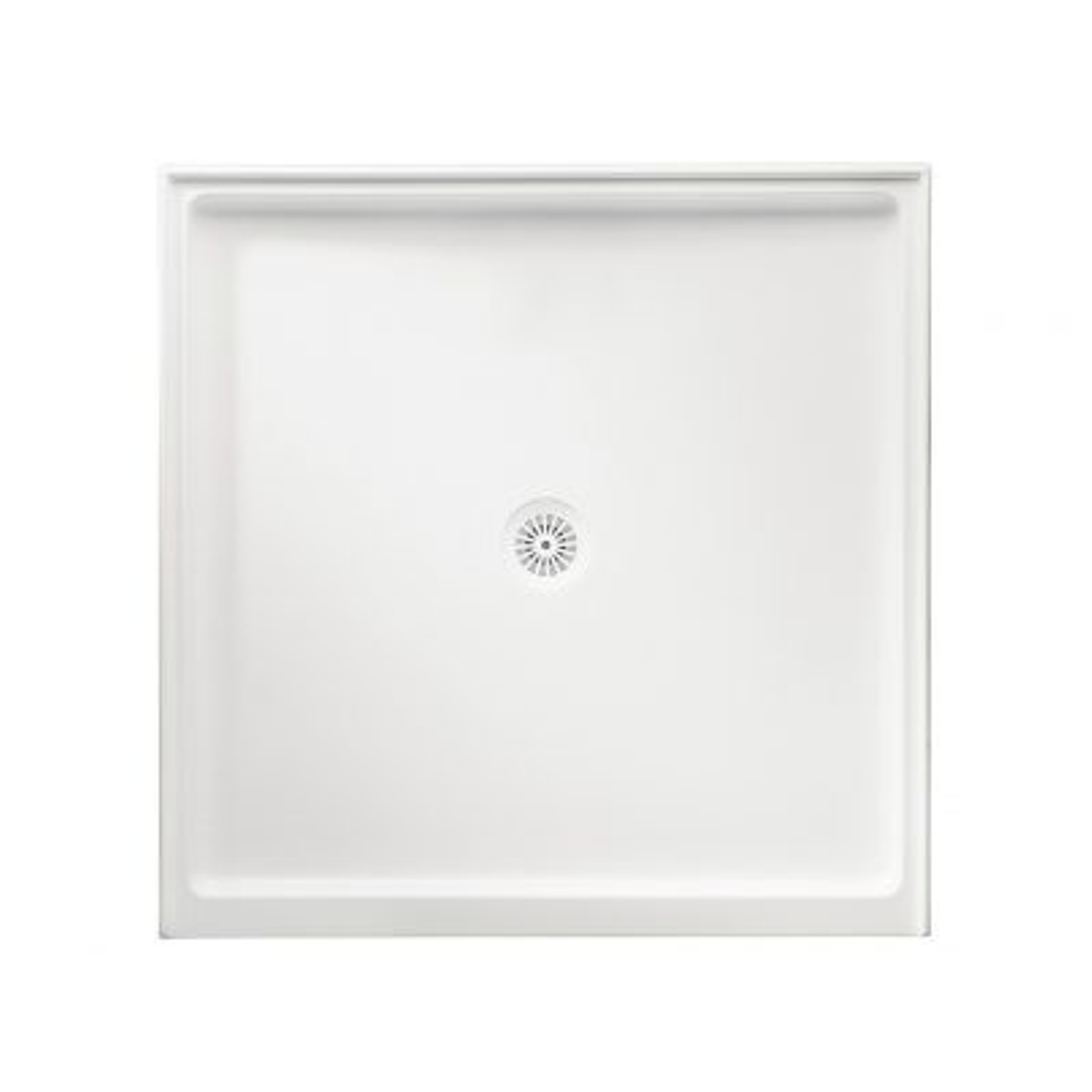 Shower Base Marbletrend 900 X 900 Centre Outlet White
