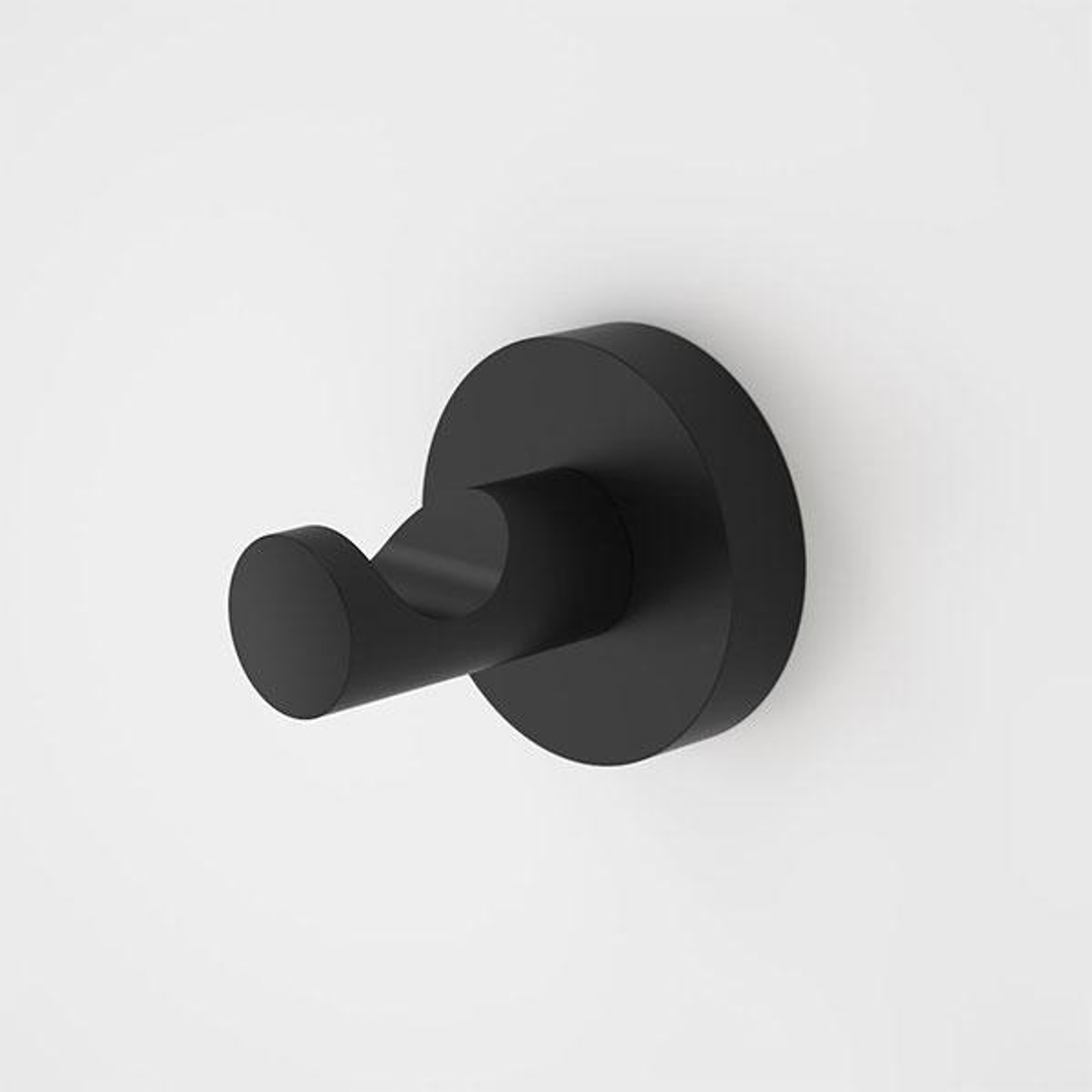 Caroma Cosmo Metal Robe Hook Black