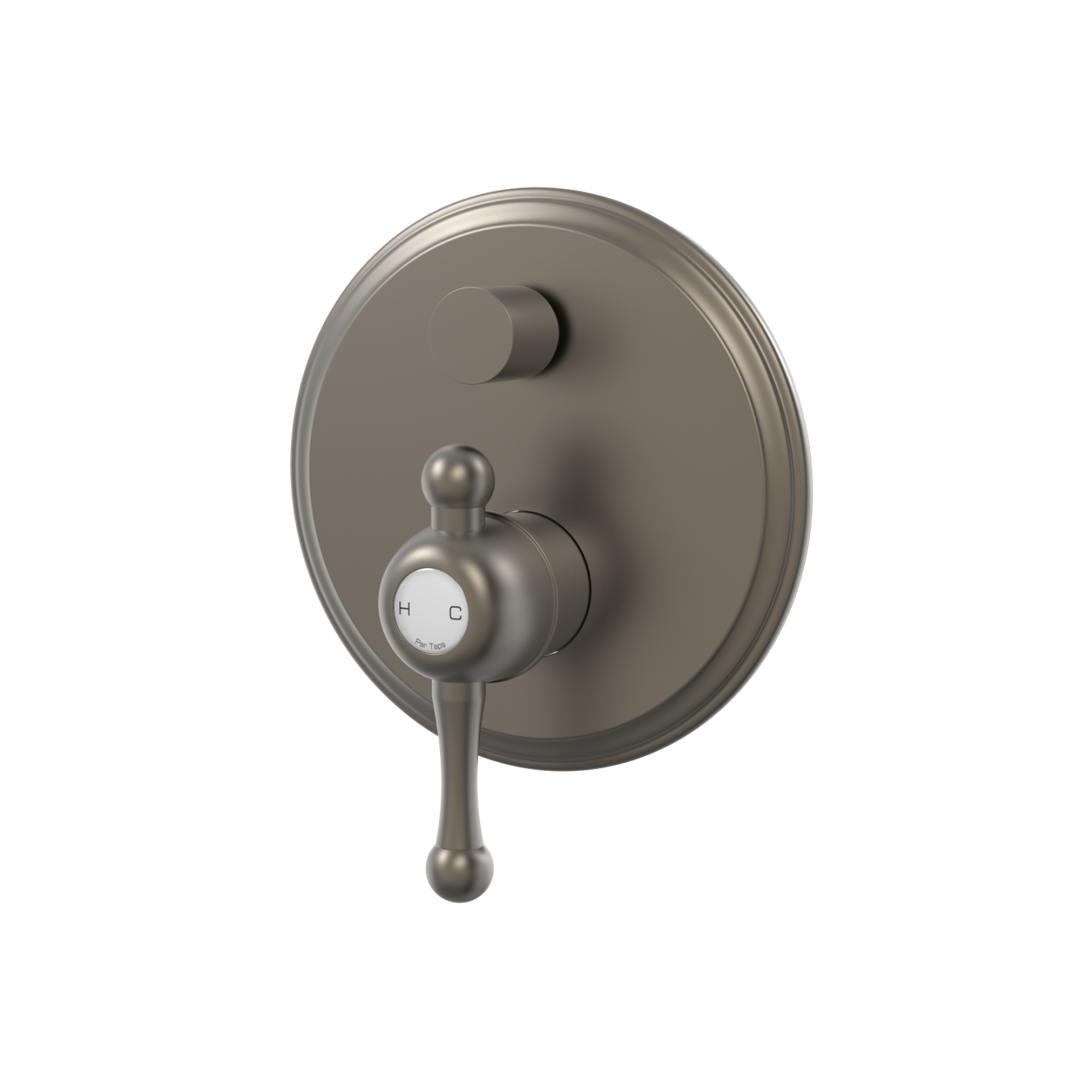 Par Tudor Divertor Mixer On Plate Gun Metal