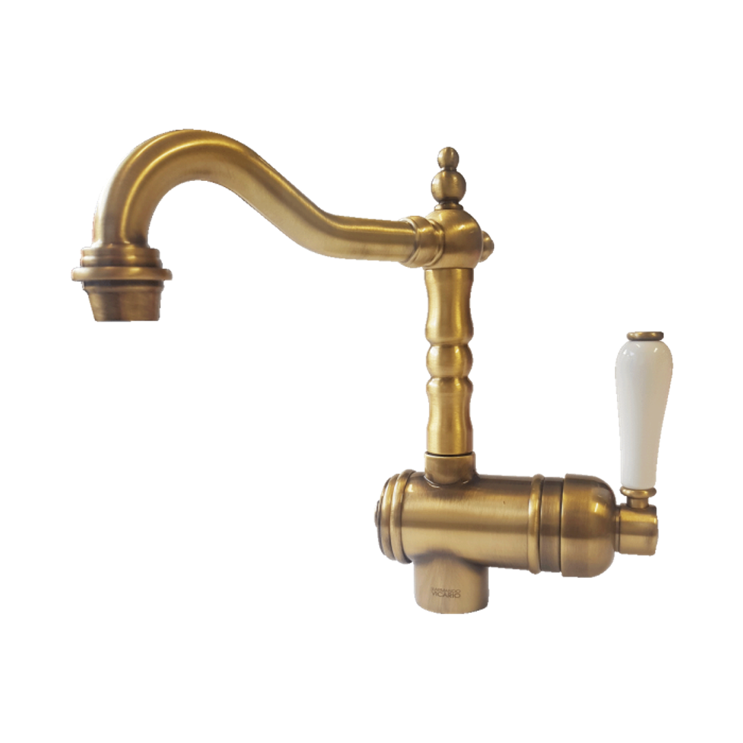 Abey Armando Vicario Provincial Single Lever Basin Mixer Bronze