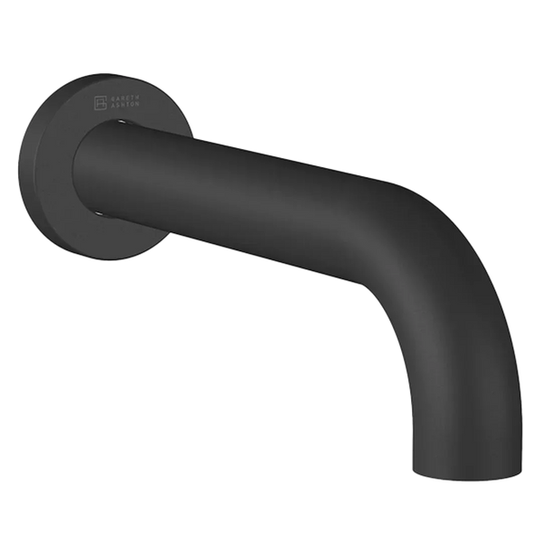 Abey Lucia Curved Basin Spout 200mm Black - Burdens Plumbing