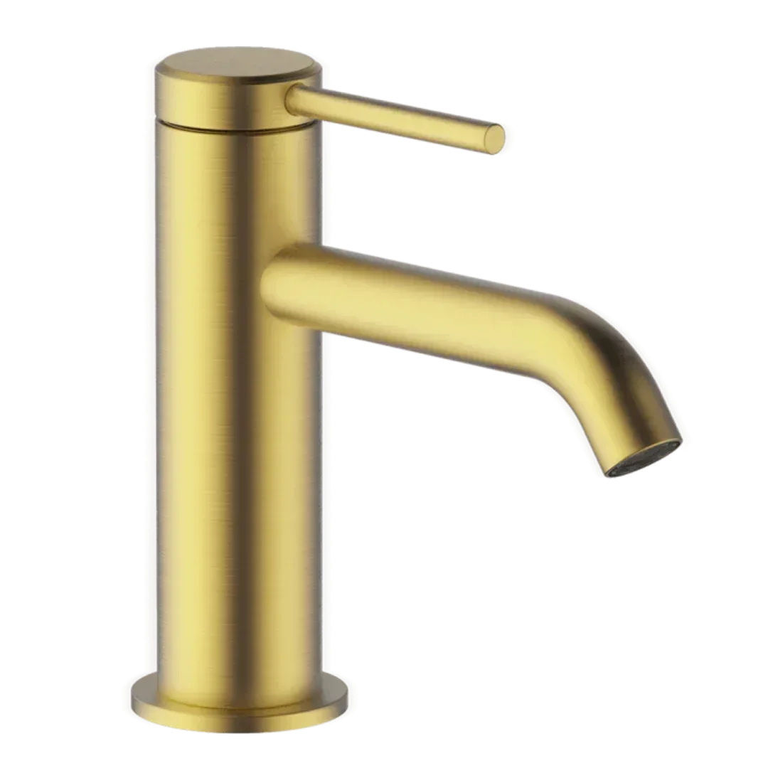Abey Poco Basin Mixer Brushed Brass 6B1-Bb - Burdens Plumbing