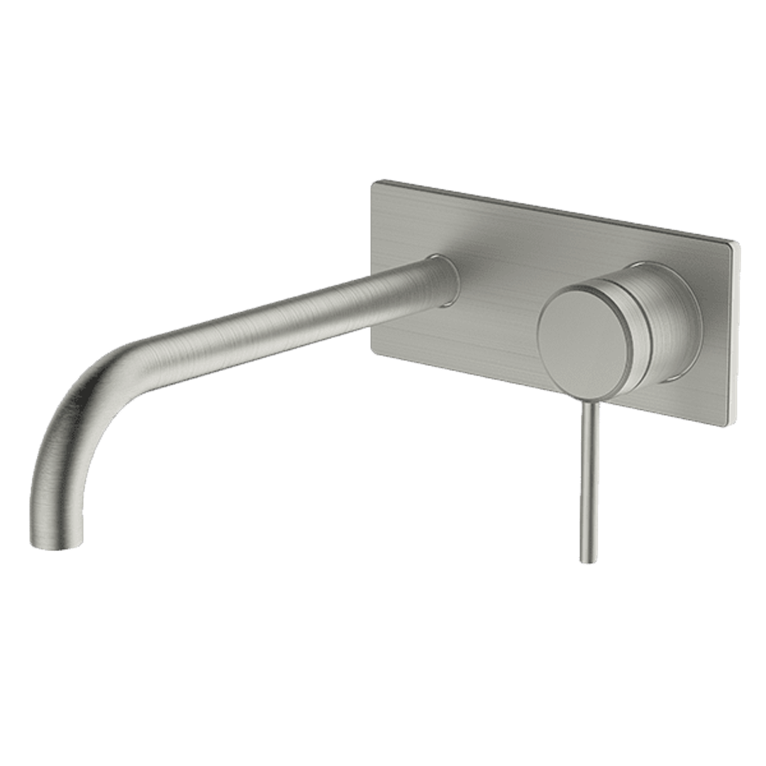 Abey Poco Wall Set 220mm Brushed Nickel 6B-Ws220-Bn