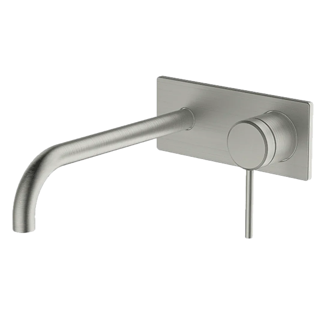 Abey Poco Wall Set 220mm Brushed Nickel 6B-Ws220-Bn - Burdens Plumbing