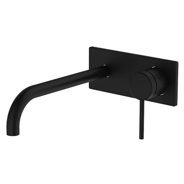Abey Poco Wall Set 220mm Black 6B-Ws220-B - Burdens Plumbing