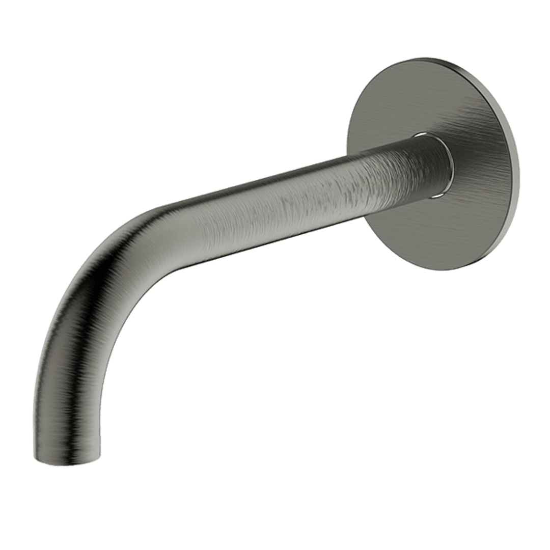 Abey Poco Curved 165mm Basin Spout Gun Metal 6S-C165-Gm