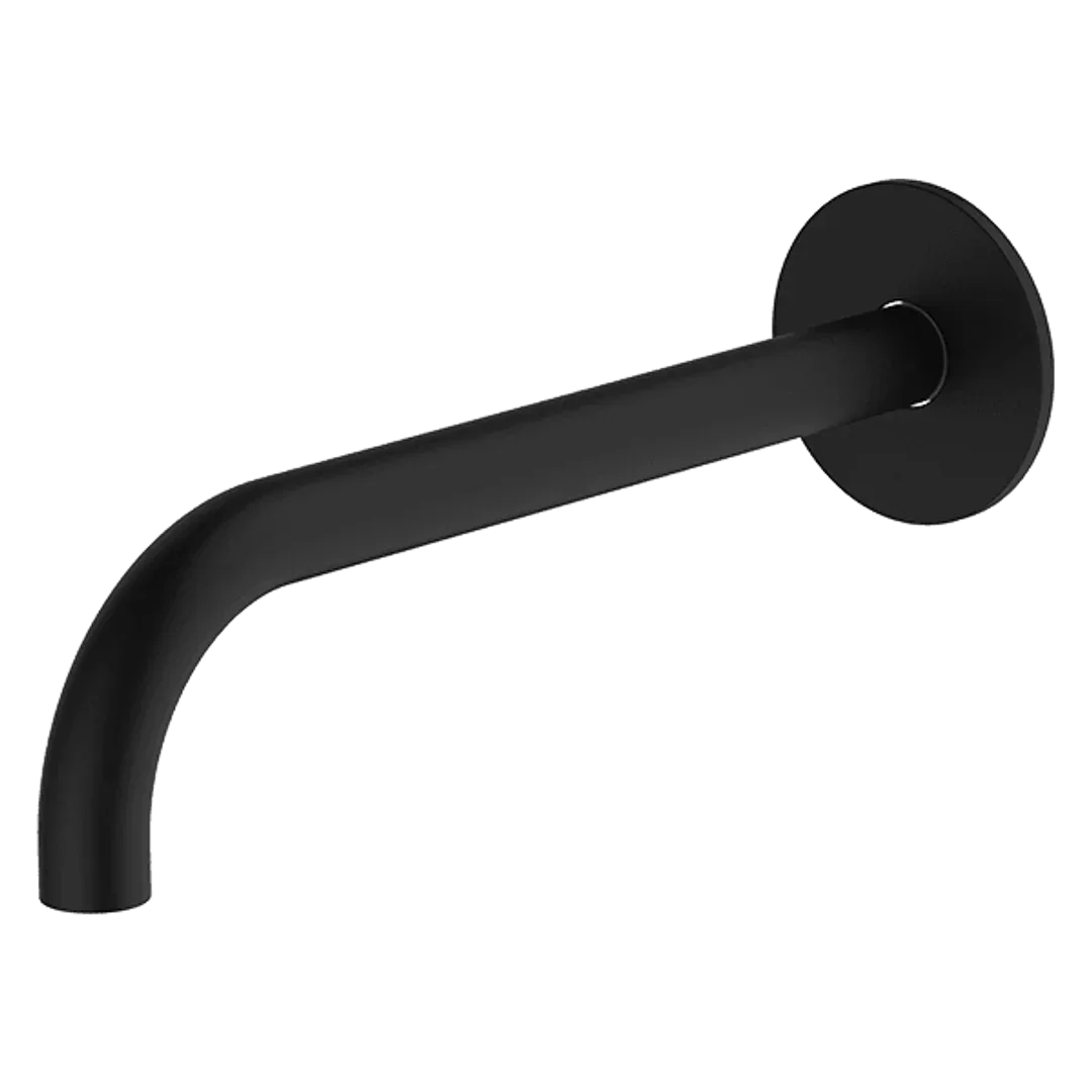 Abey Poco Curved 220mm Basin Spout Black 6S-C220-B - Burdens Plumbing
