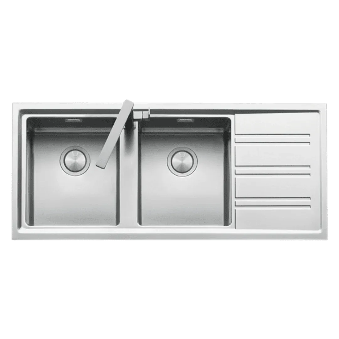 Abey Barazza Easy 200 Double Bowl Sink Only S/S - Burdens Plumbing