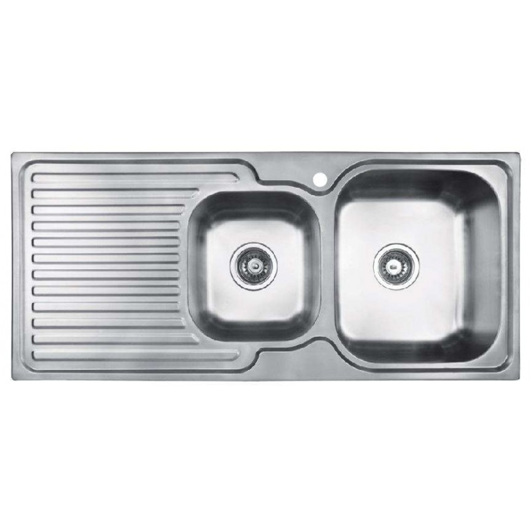 Abey Entry 1 & 3/4 Left Bowl Sink 1080mm X 480mm En175L
