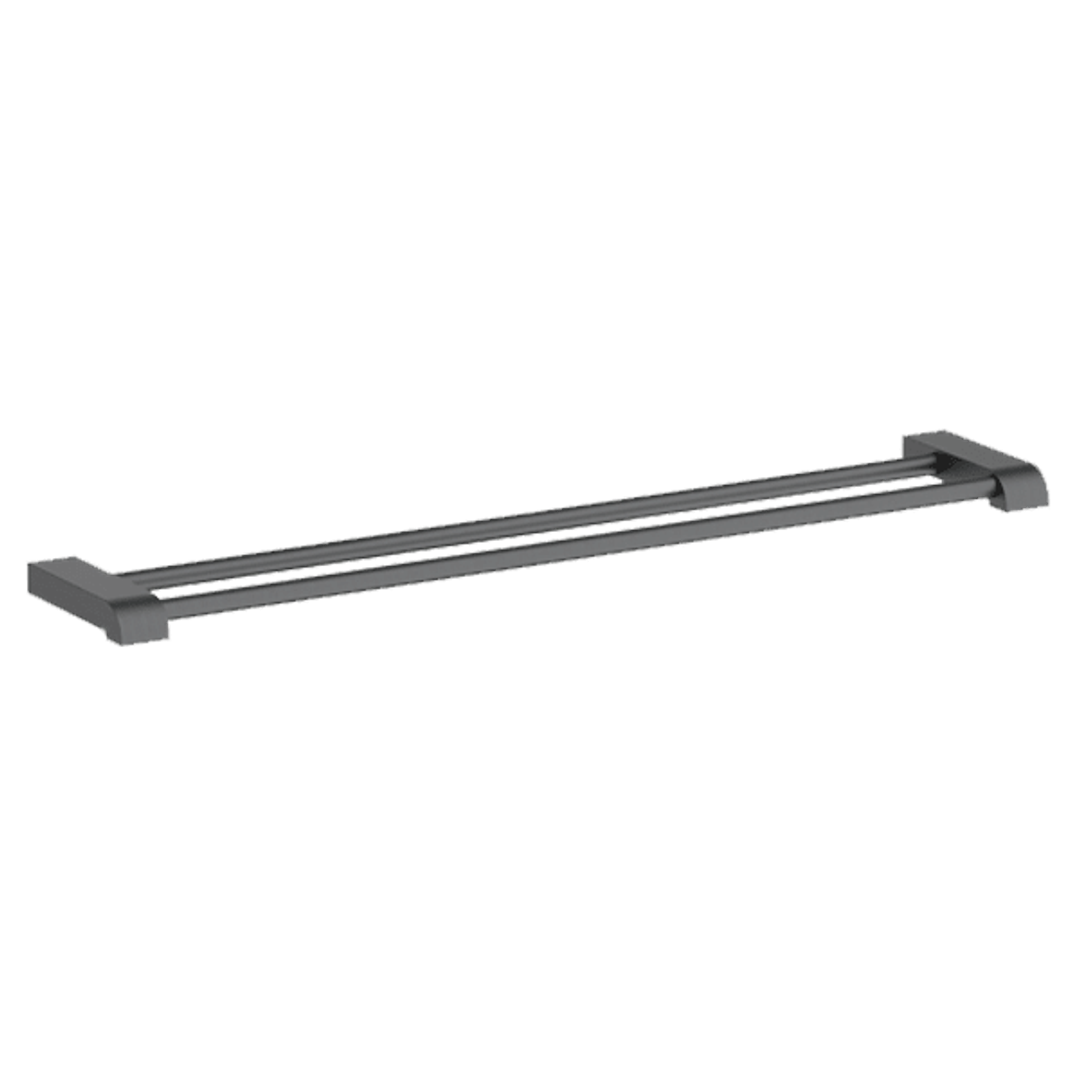 Abey Gareth Ashton Park Avenue 760mm Double Towel Rail Gun Metal Ldtr-Gm