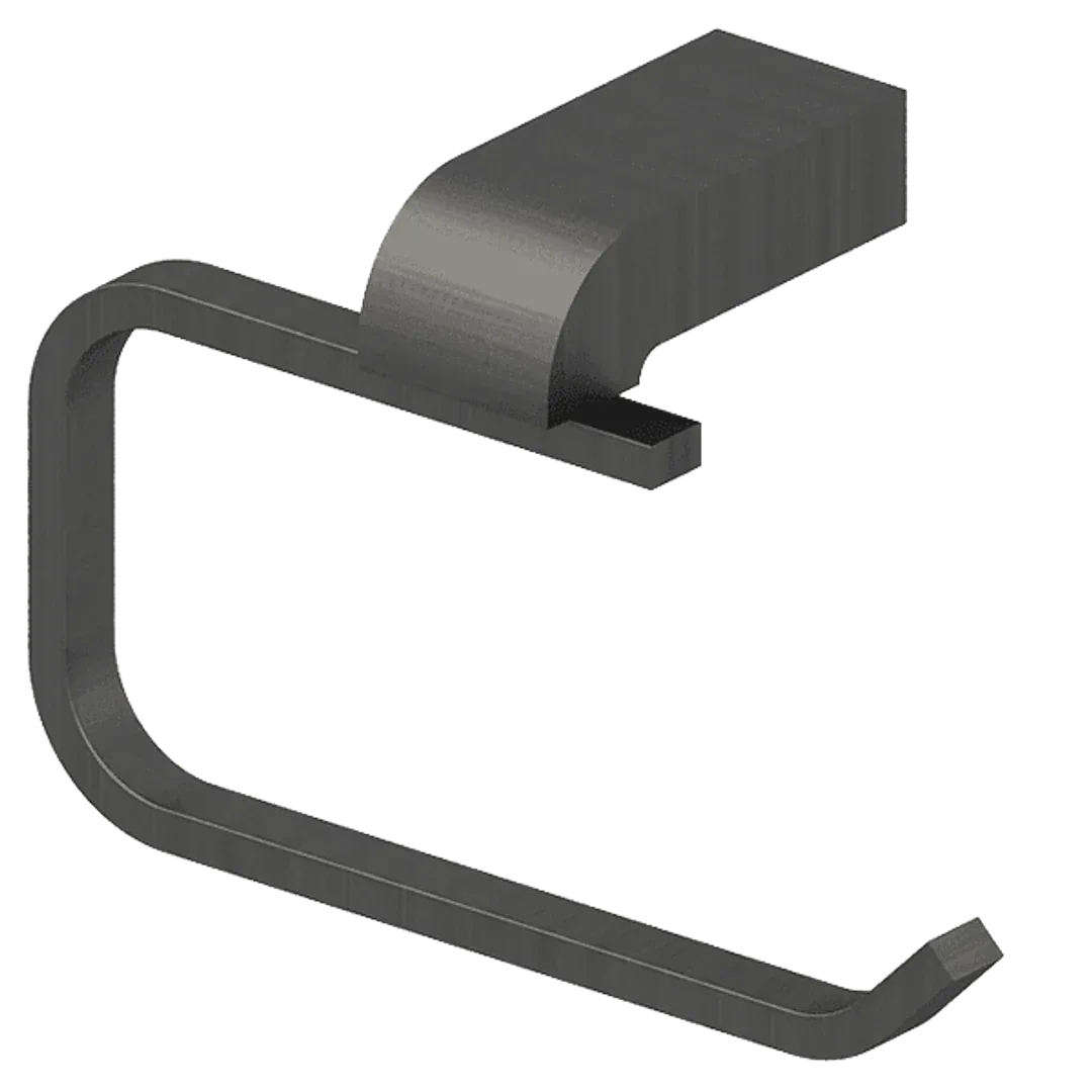 Abey Gareth Ashton Park Ave Toilet Roll Holder Gun Metal - Burdens Plumbing