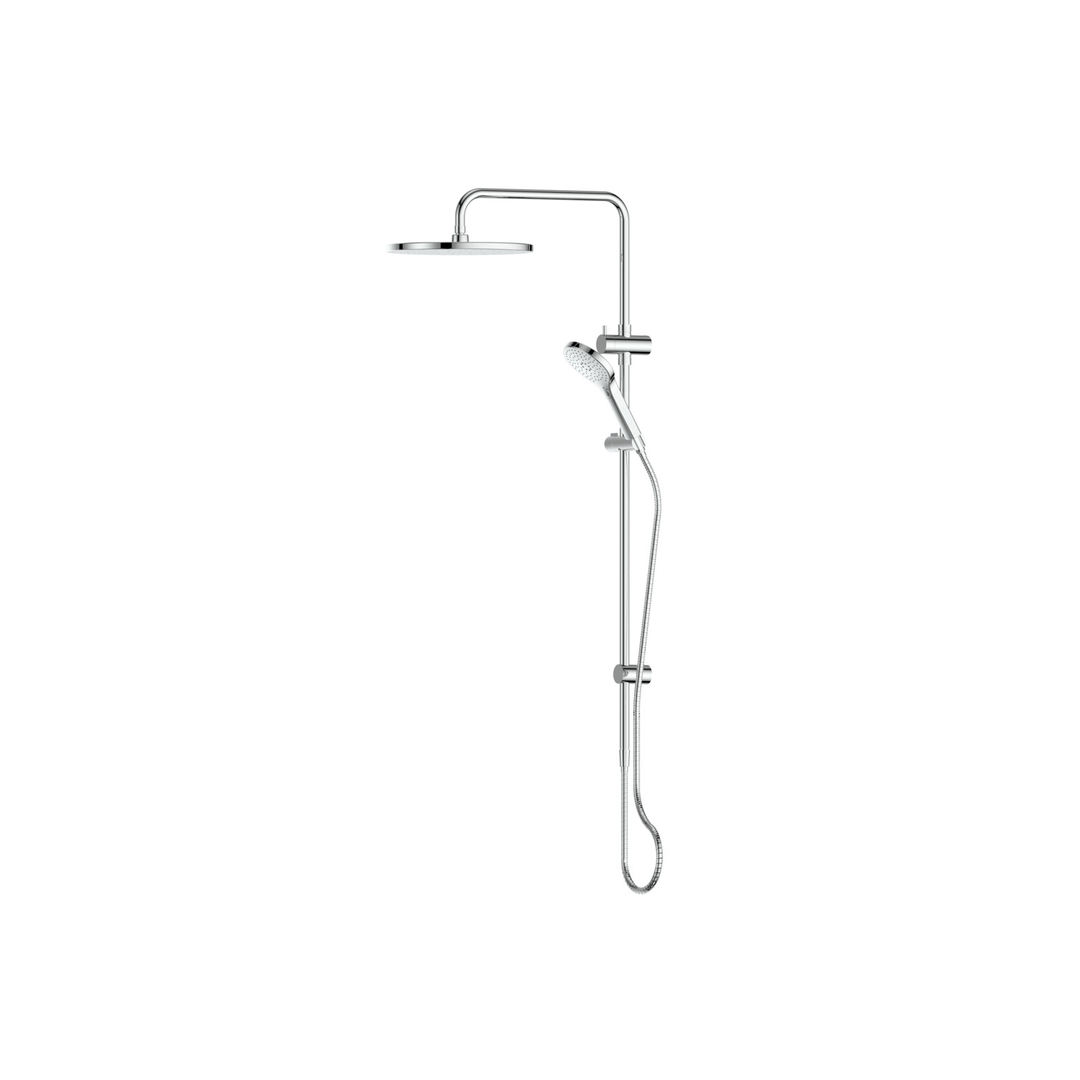 Greens Ashmore Bubblejet Twin Rail Shower Chrome