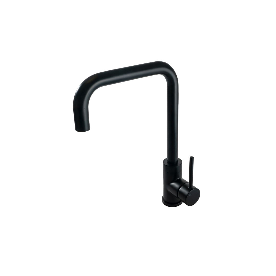 Aspire Within Pin Lever Square Neck Sink Mixer Matte Black