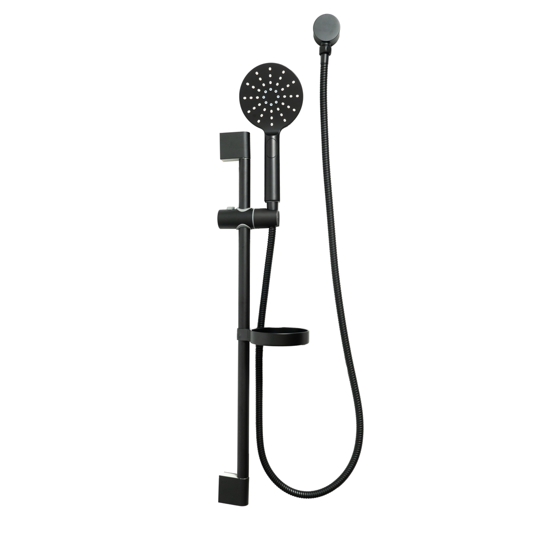 Aspire Within Shower Rail Shower Round Matte Black