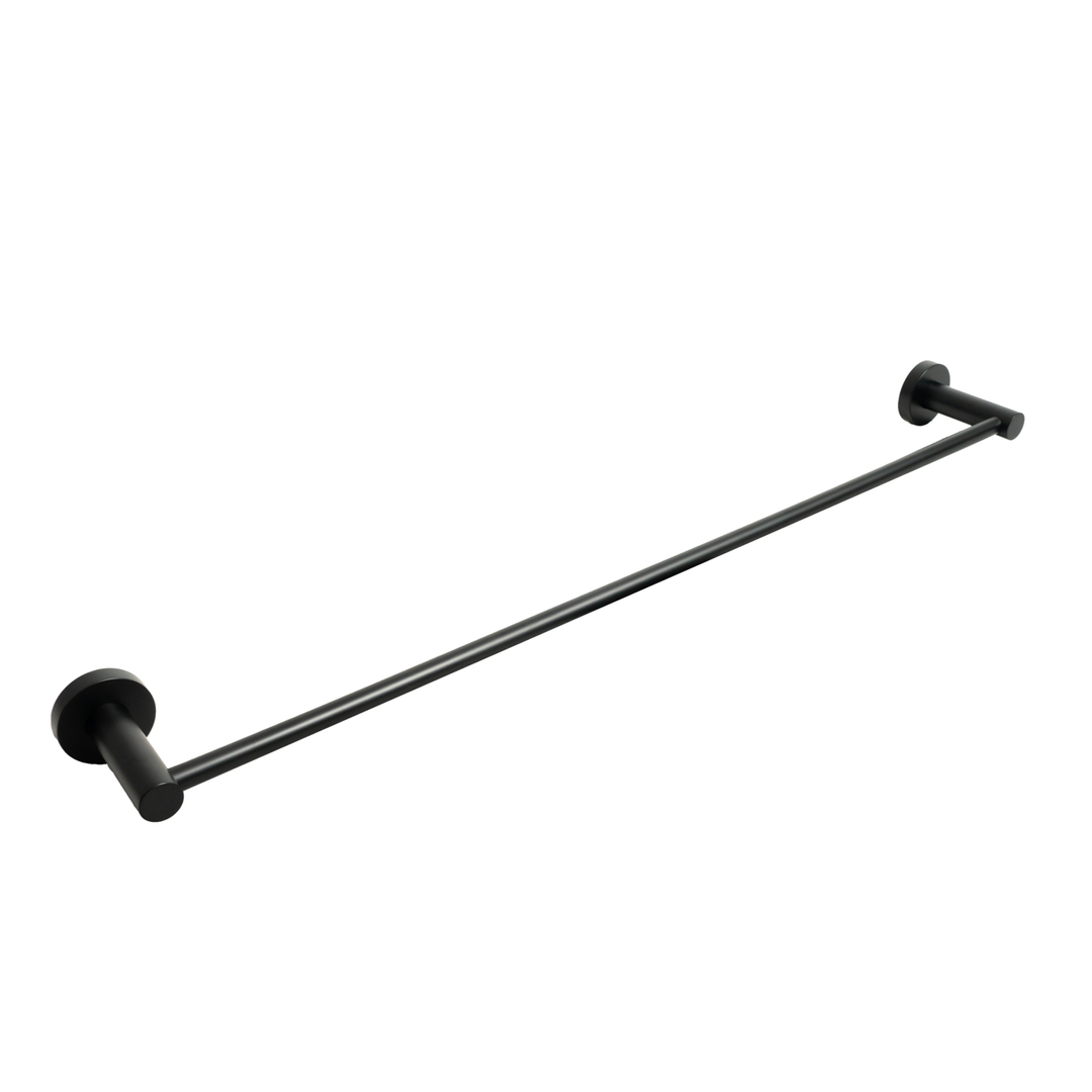 Aspire Within 600Mm Single Towel Rail Matte Black