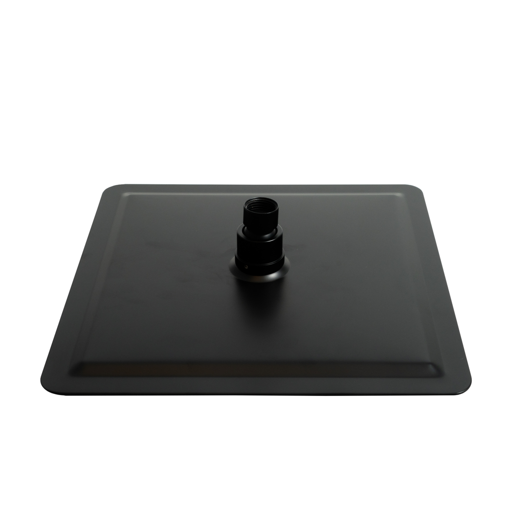 Aspire Midnight 250Mm Ss Rectangle Shower Head Matte Black