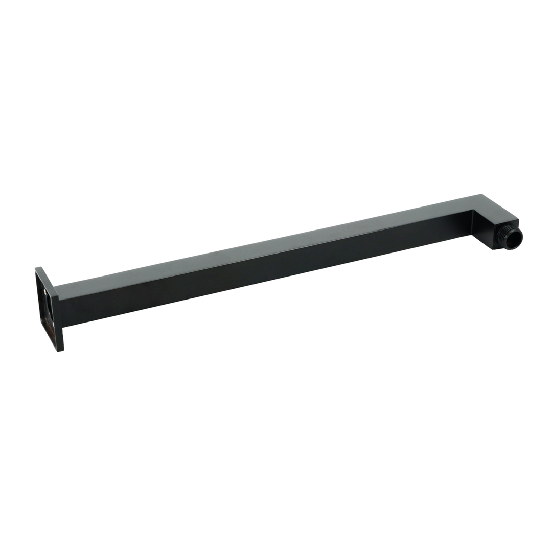 Aspire Midnight 400Mm Shower Arm Square Matte Black