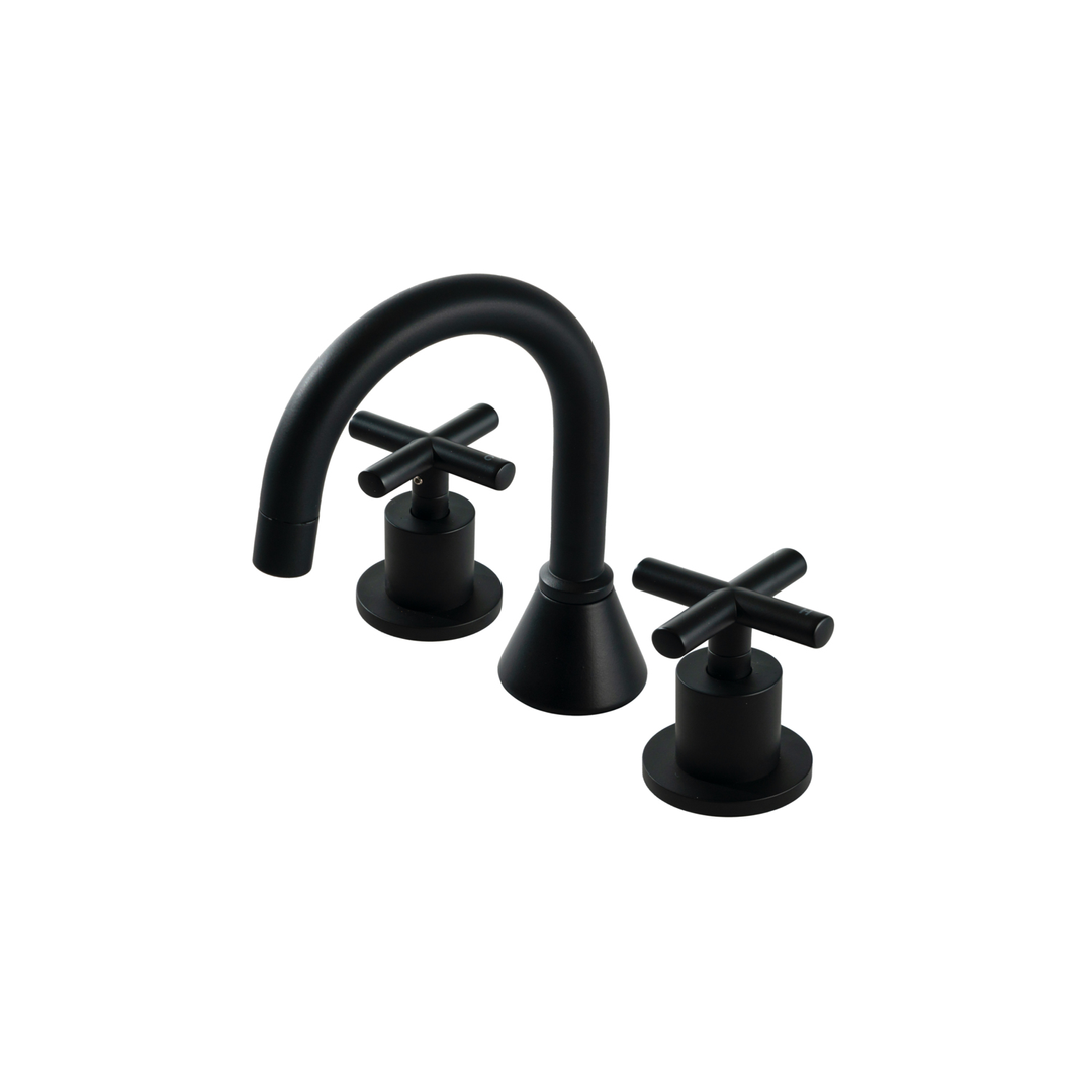 Aspire Midnight 3-Piece Basin Set Matte Black