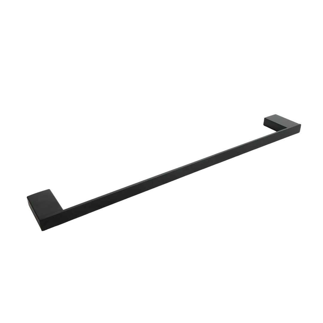 Aspire Midnight 600Mm Single Towel Rail Matte Black