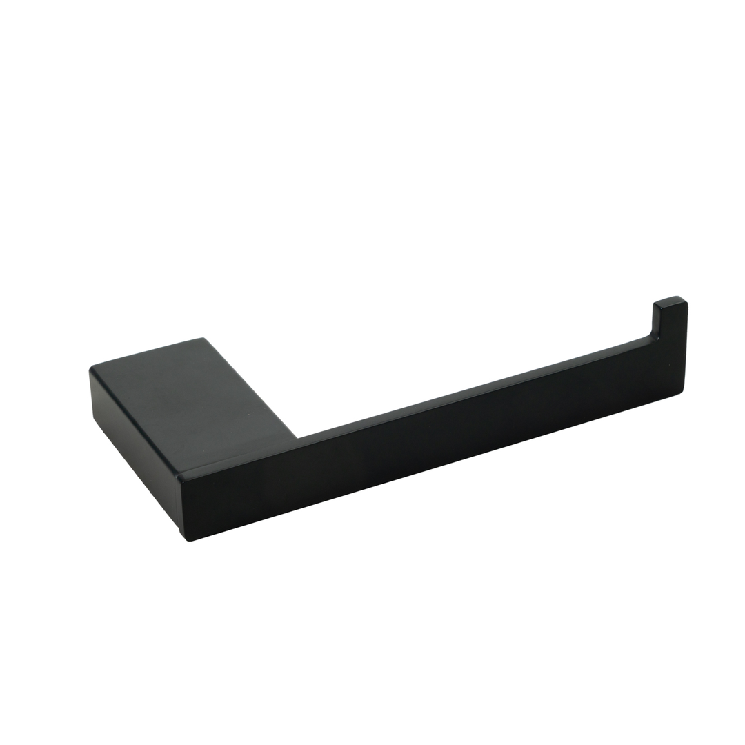 Aspire Midnight Toilet Roll Holder Matte Black