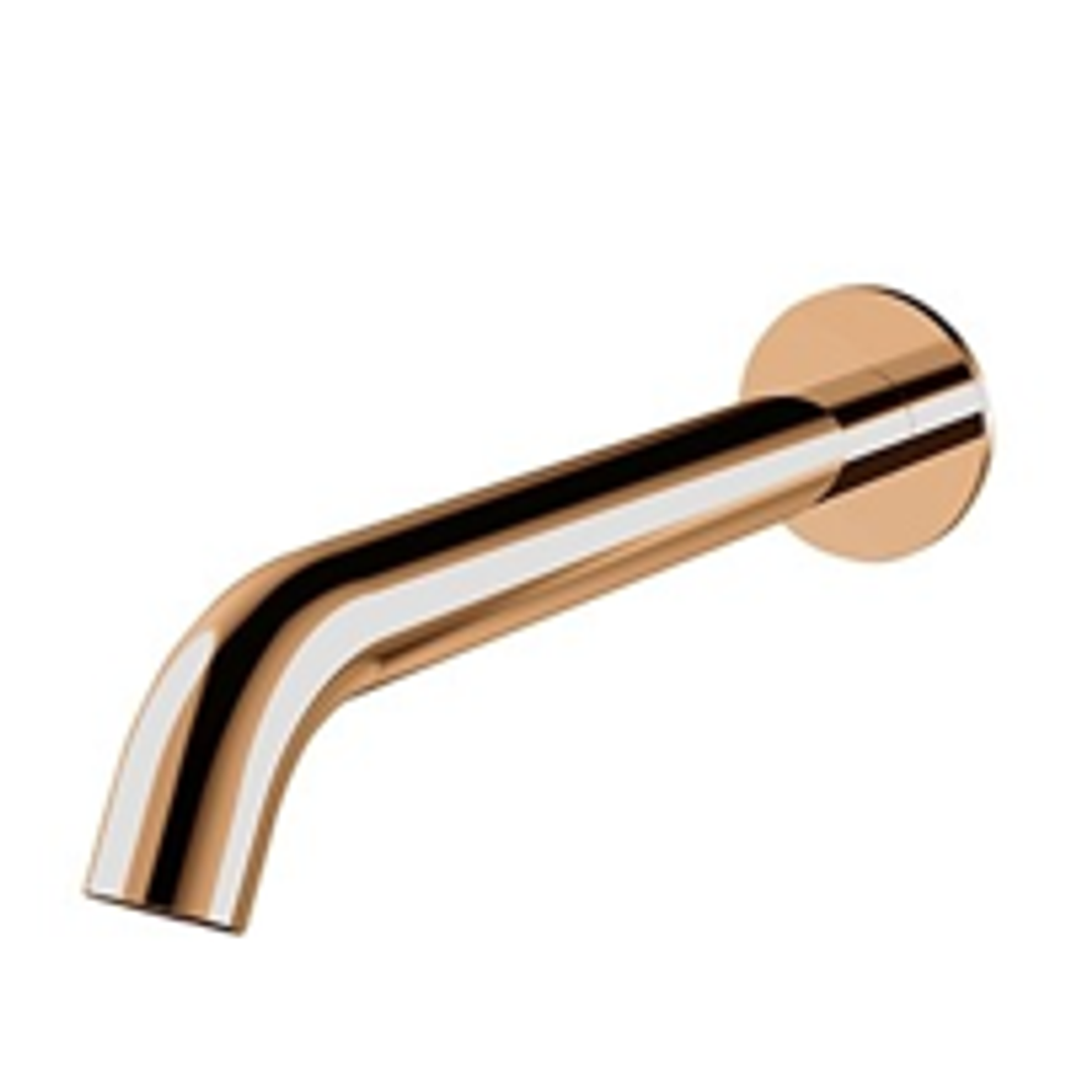 Axus Round 220Mm Wall Mounted Spout Rose Gold Pvd
