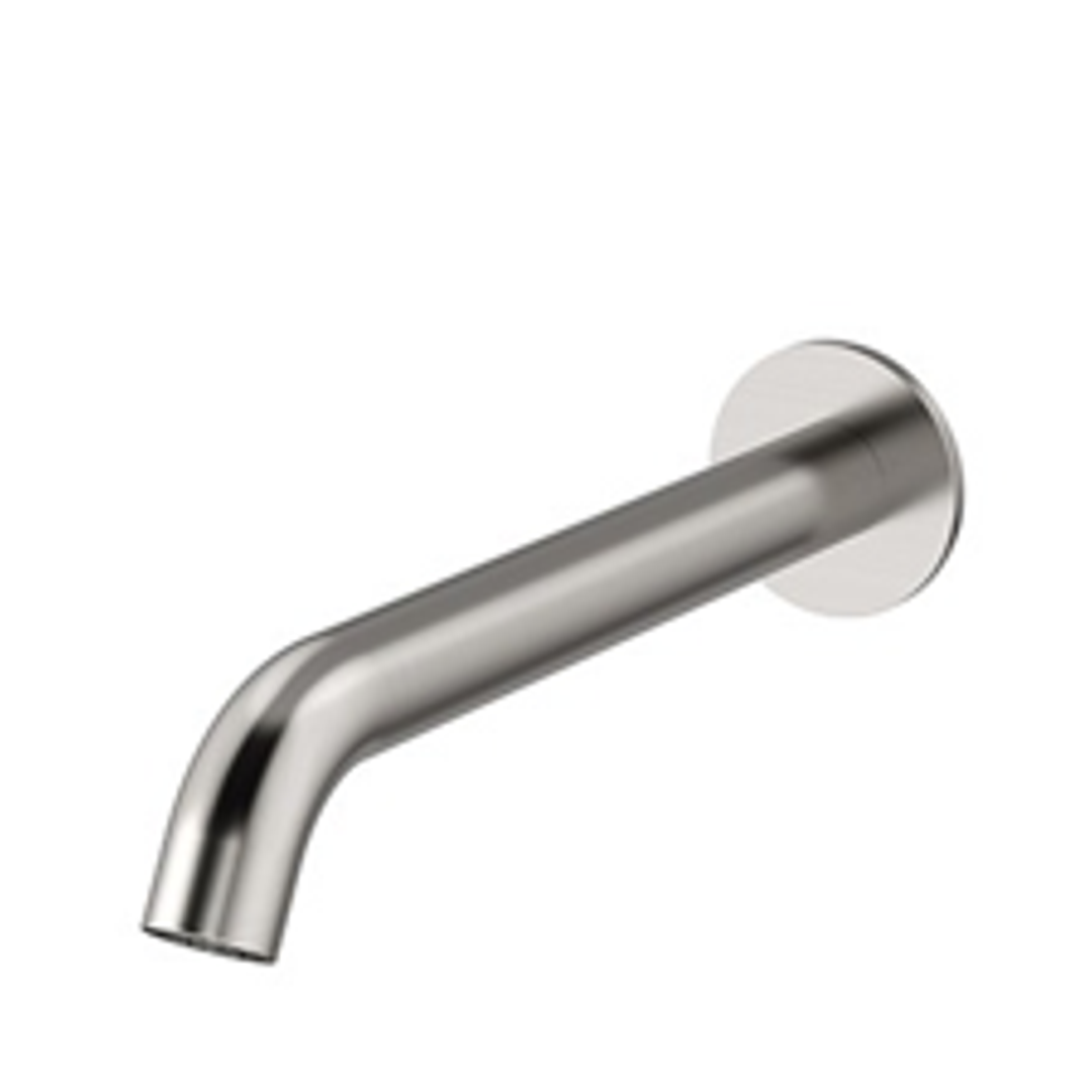 Axus Round 220Mm Wall Mounted Spout Satin Nickel Pvd