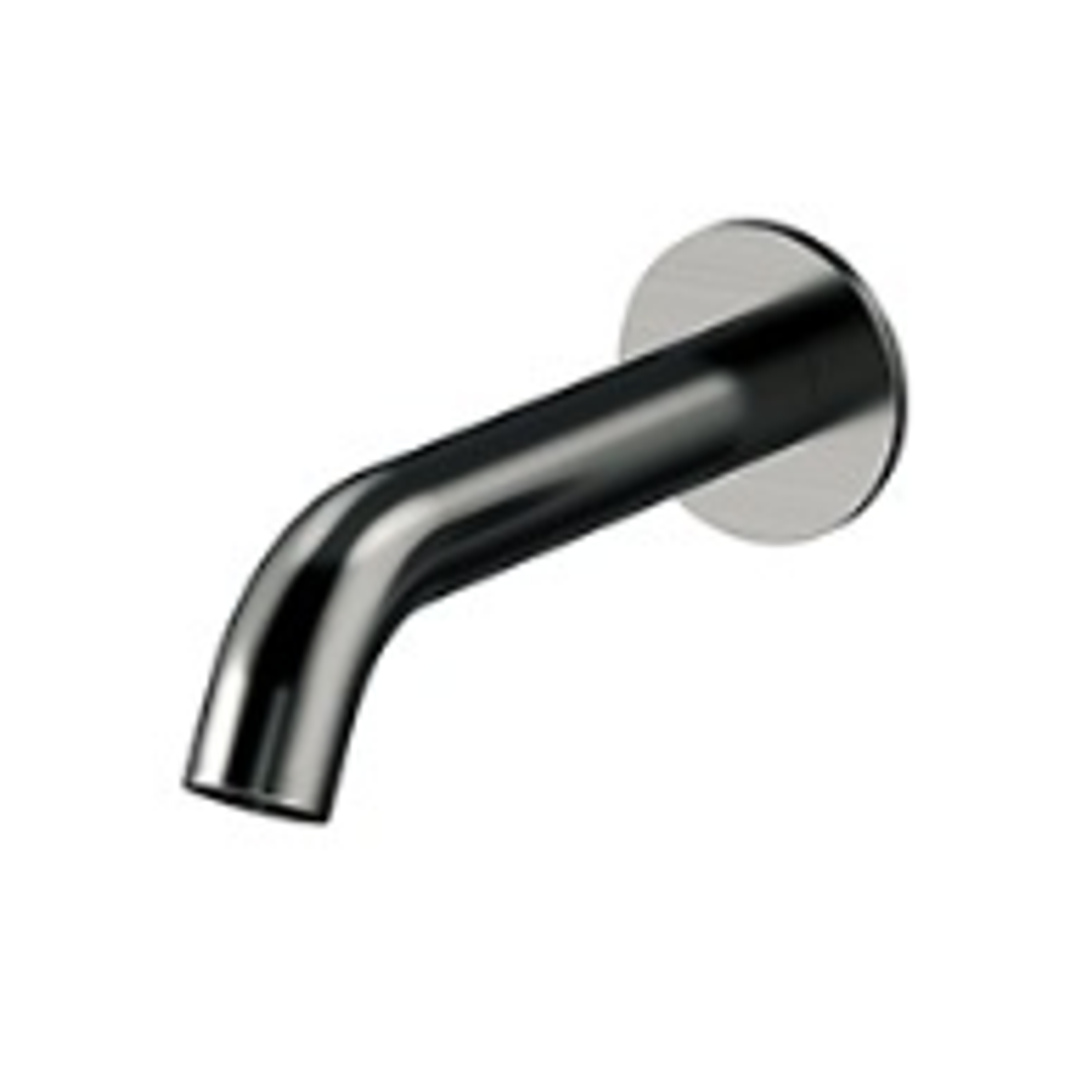 Axus Round 150Mm Wall Mounted Spout Brushed Gun Metal