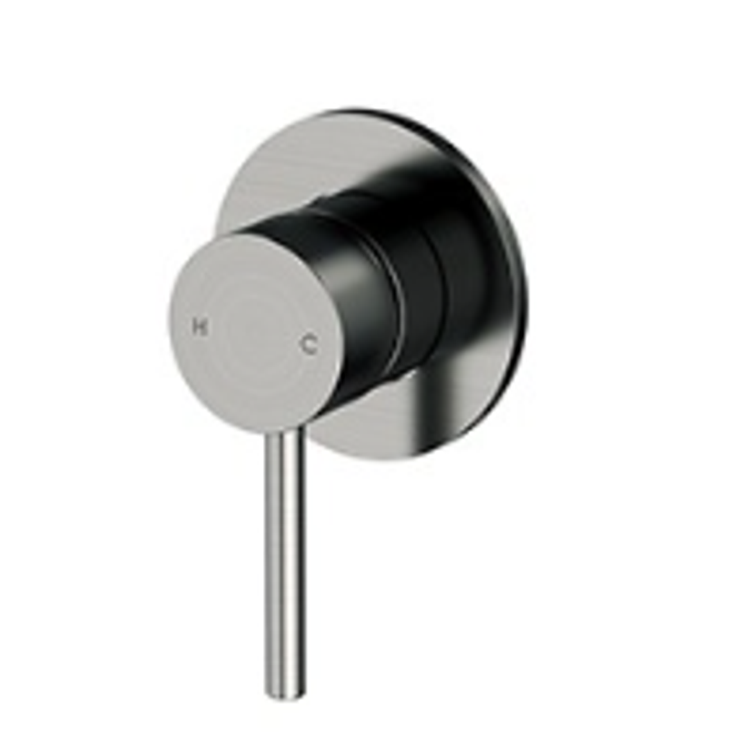 Streamline Axus Pin Lever Bath/Shower Mixer Brushed Gun Metal *External Only*