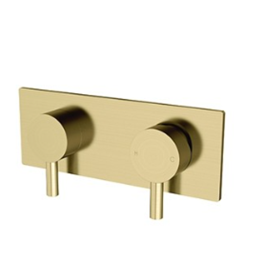Streamline Axus Pin 3W Divert Showr/Bath Mixer Ext Part Brushed Brass