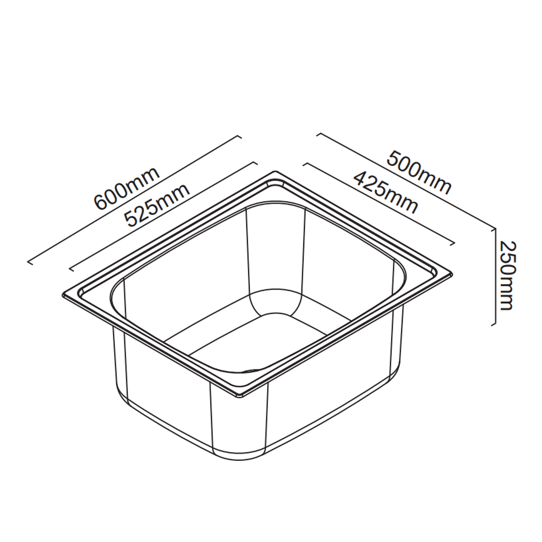 Abey Lodden 49 Litre Laundry Trough Sink Only Lod45
