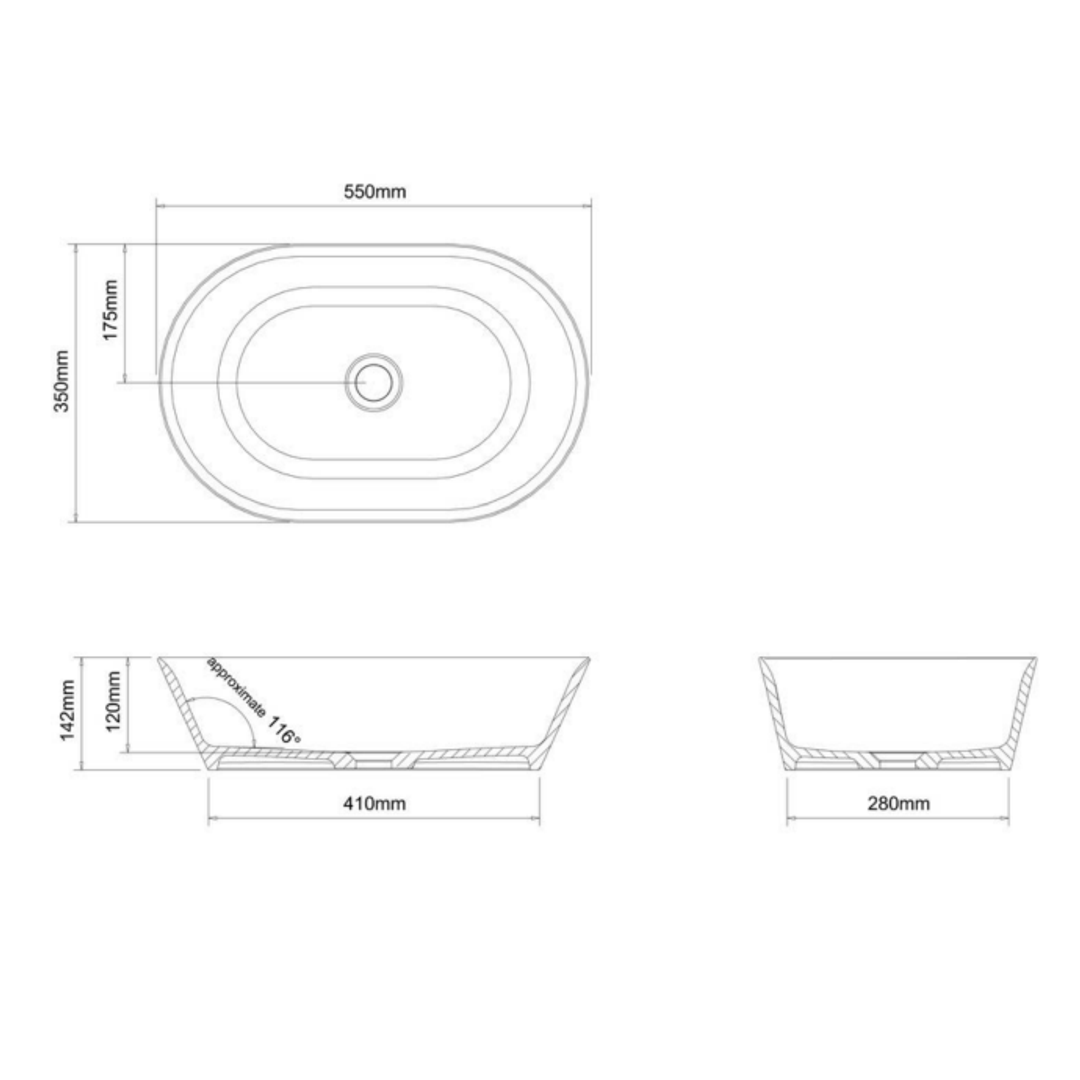 Abey Sontuoso Stone Basin