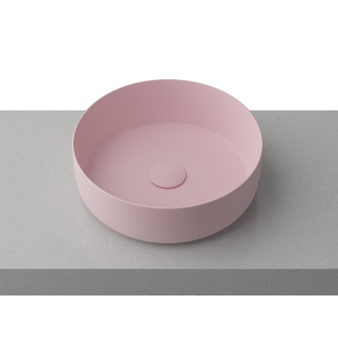 Timberline Allure Above Counter Ceramic Basin Matte Pink