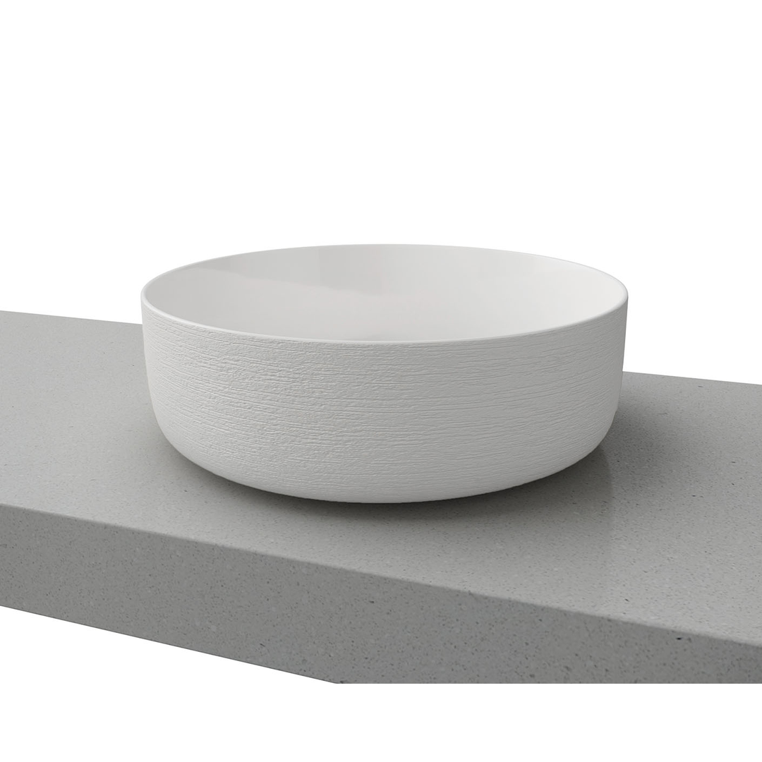 Timberline Allure Raked Above Counter Basin White Gloss