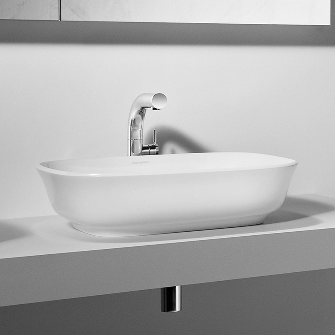 V+A Amiata 60 Above Counter Basin Matte White
