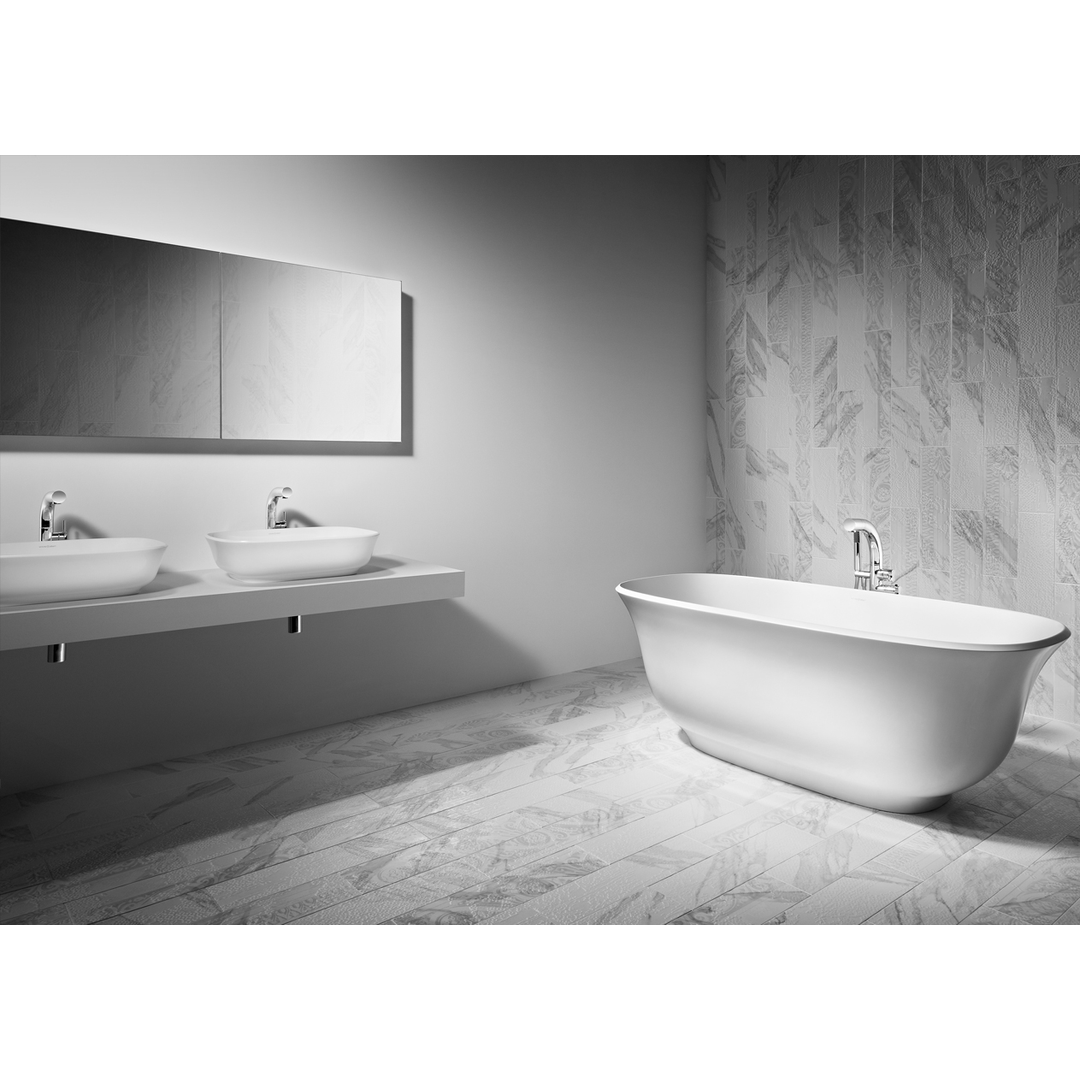 V+A Amiata 60 Above Counter Basin Matte White