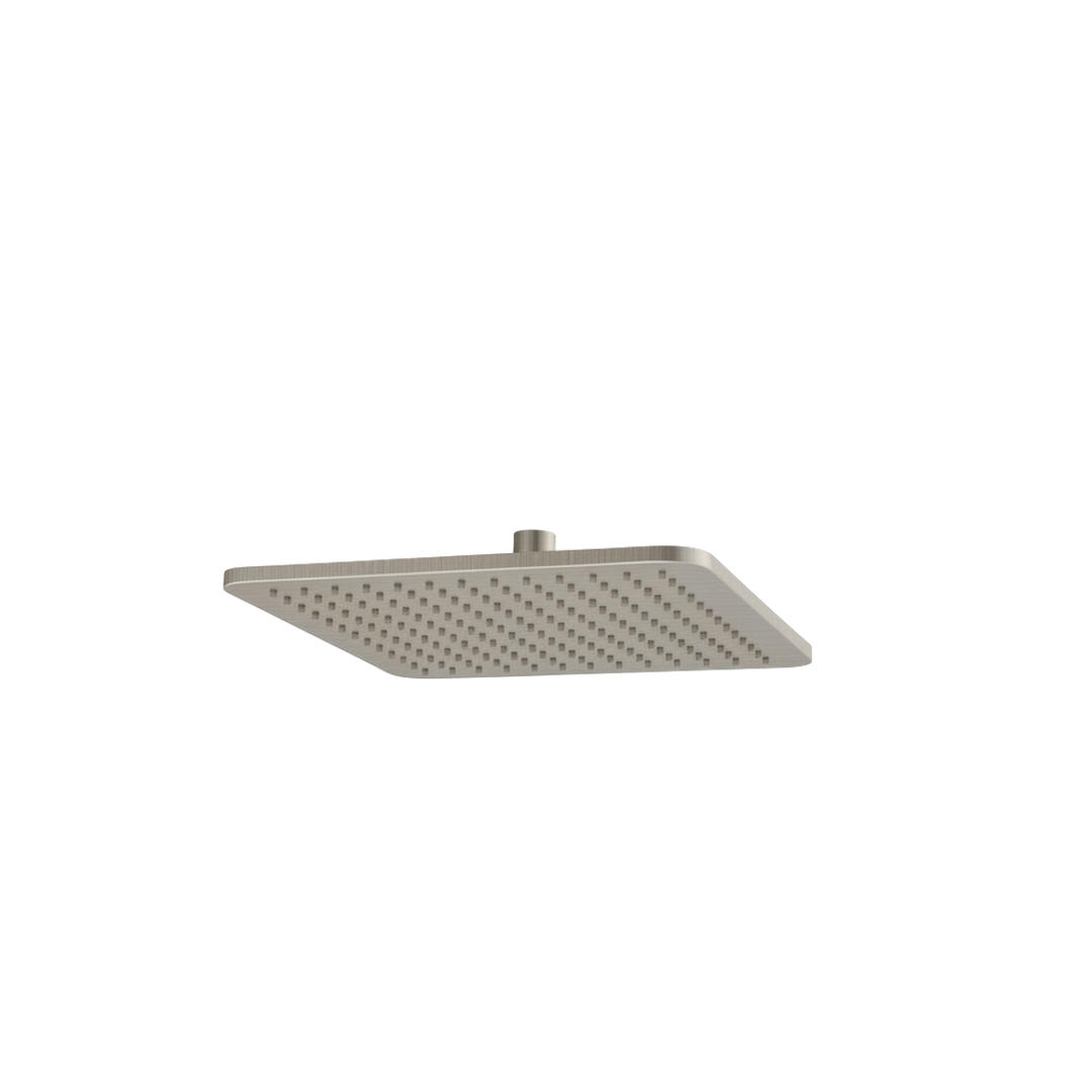 Arcisan 250Mm X 250Mm X 6Mm Brass Squareline Shower Head Brushed Nickel
