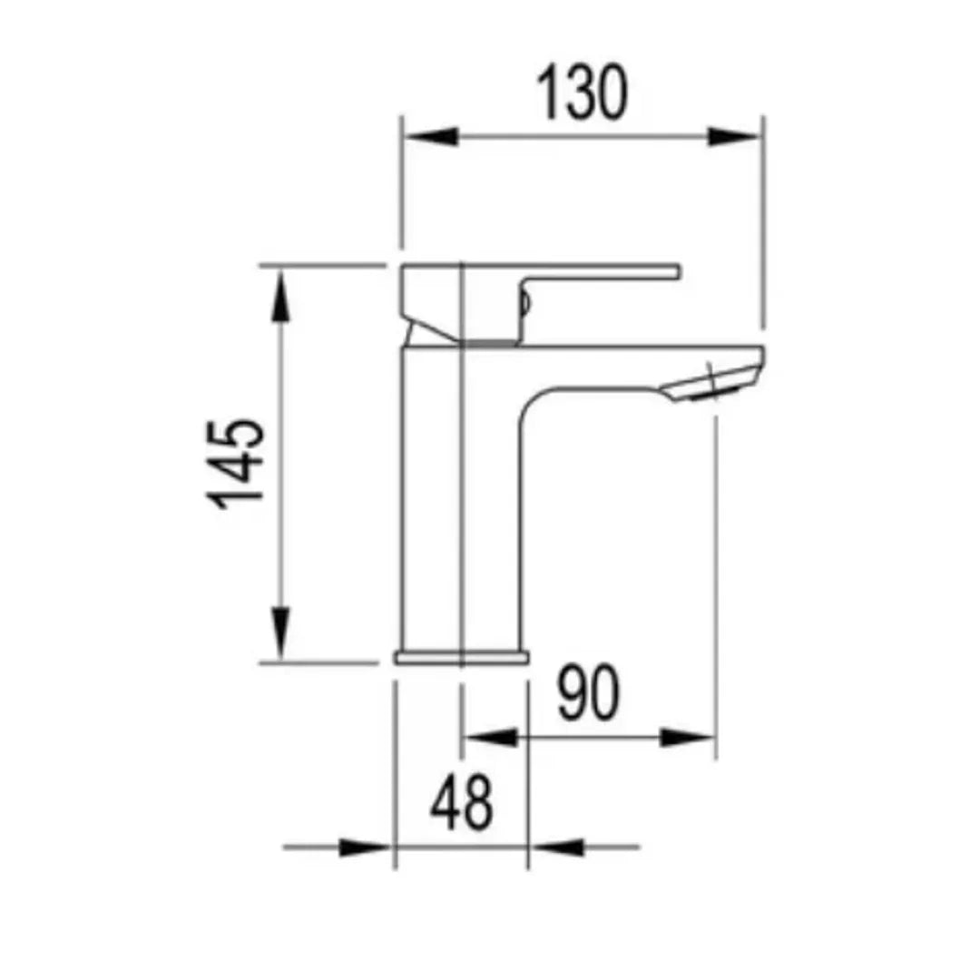 Arcisan Axus Basin Mixer Satin Nickel - Burdens Plumbing