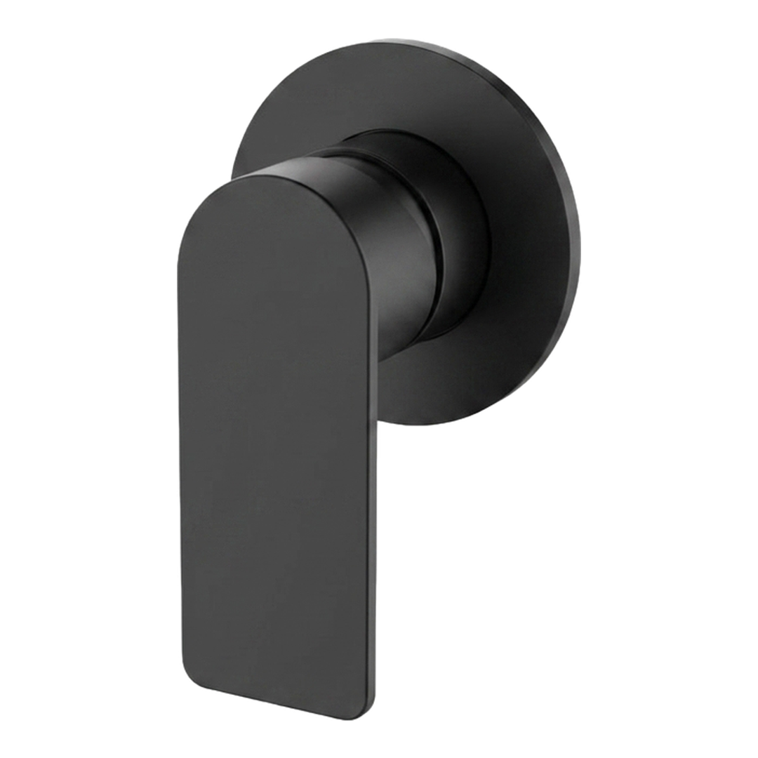 Streamline Kibo Shower Or Bath Mixer 75Mm Round Cover Plate Ext Part Matte Black