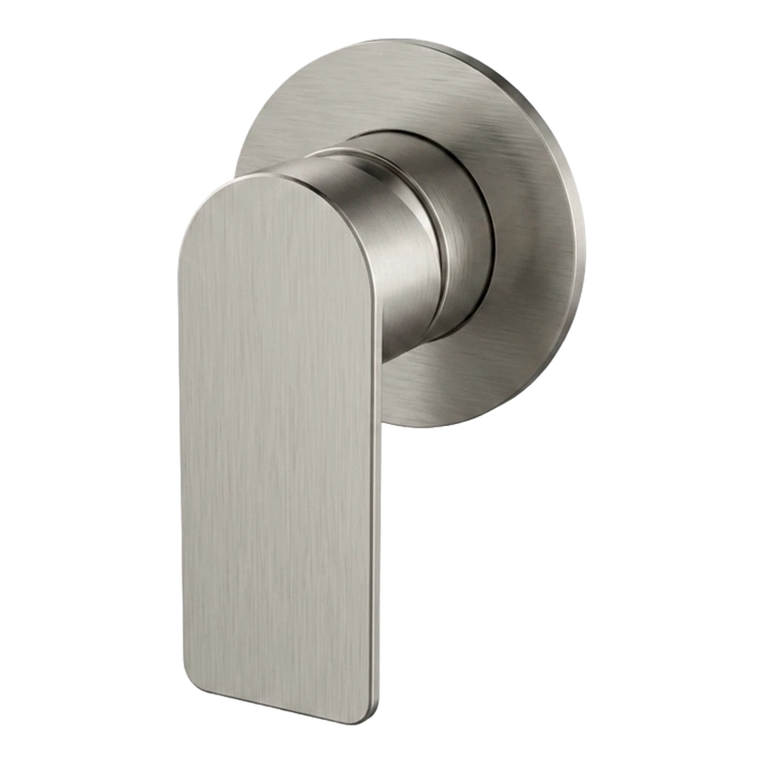 Streamline Kibo Shower Or Bath Mixer 75Mm Round Cover Plate Ext Part Brushed Nickel Pvd