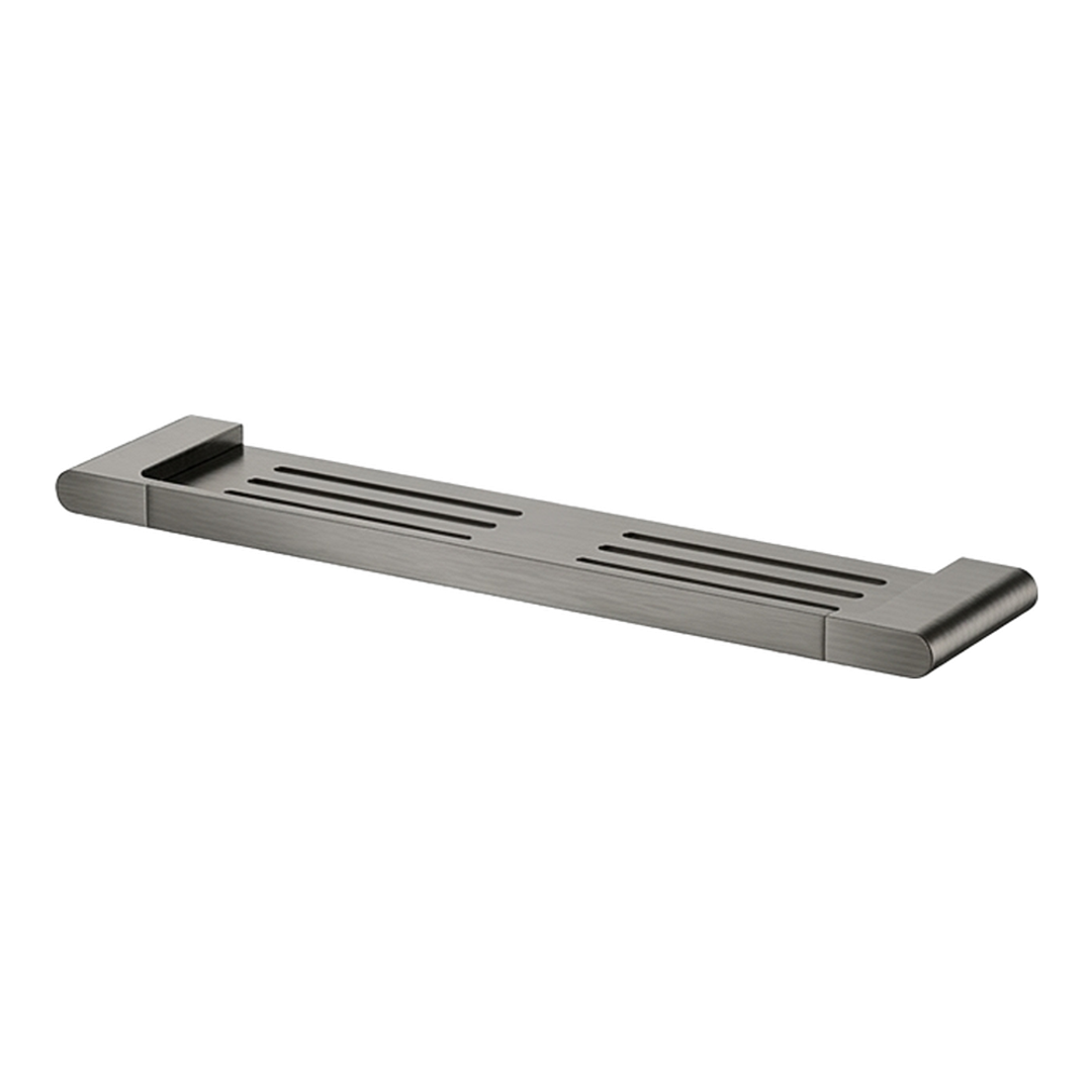 Streamline Kibo Shelf With Drain Slot 44Cm_Brushed Gun Metal Pvd