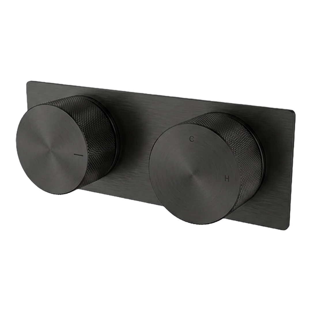 STREAMLINE VIERRA SHOWER MIXER PLATE 3 WAY DIVERT EX PART BRUSHED BRASS