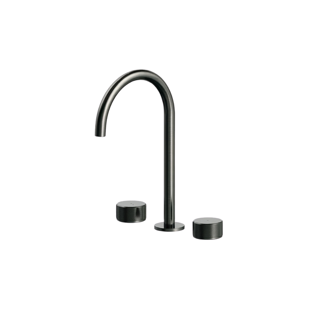Streamline Trillion Arch Basin Set Brushed Gun Metal