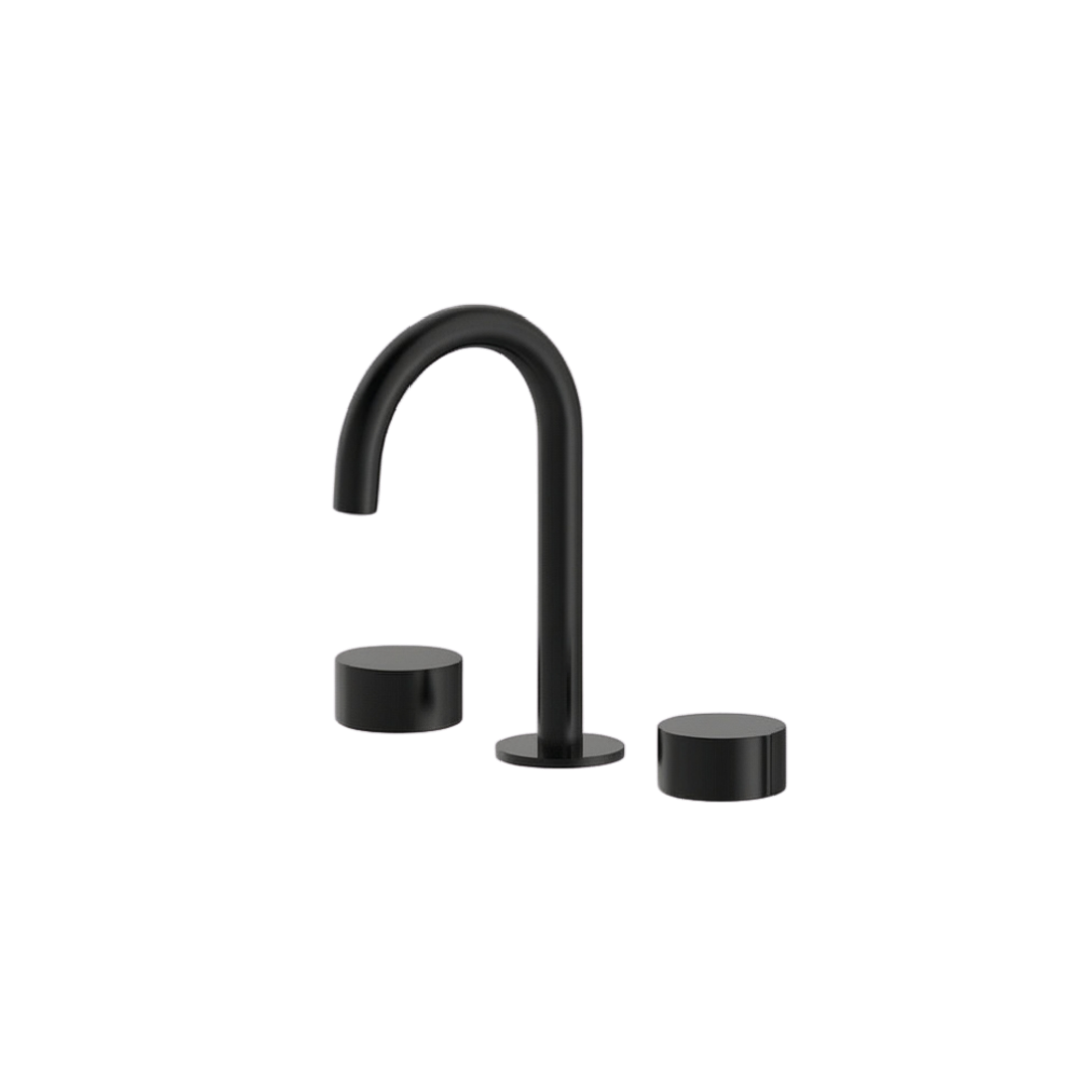 Streamline Venn 227Mm Arch Spout Basin Set Matte Black