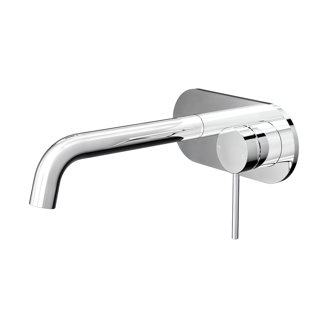 Aspire Air Wall Mixer With Spout And Plate Chrome