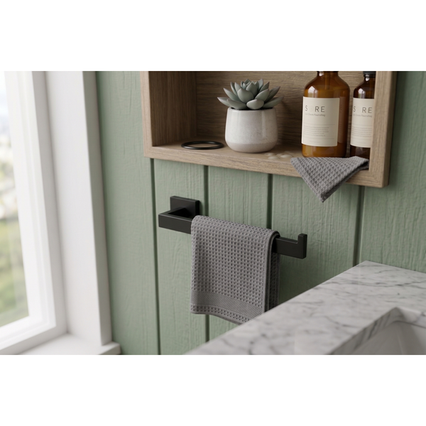 Aspire Midnight 270mm Towel Holder Matte Black