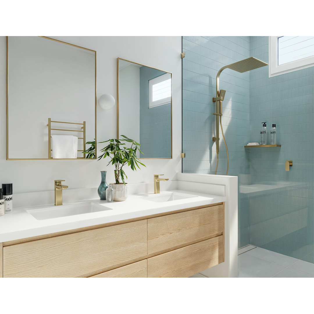 Aspire Nuovo Shower/Bath Mixer Brushed Brass